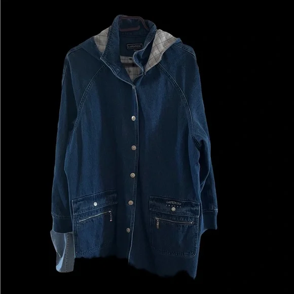 Long denim jacket - Picture 2 of 10